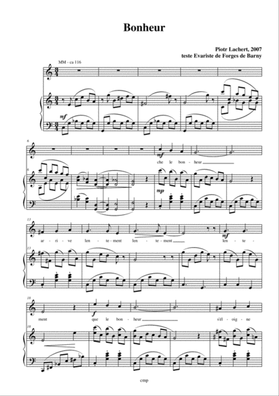 Tre Canti Massonici, per soprano e pianoforte p.12