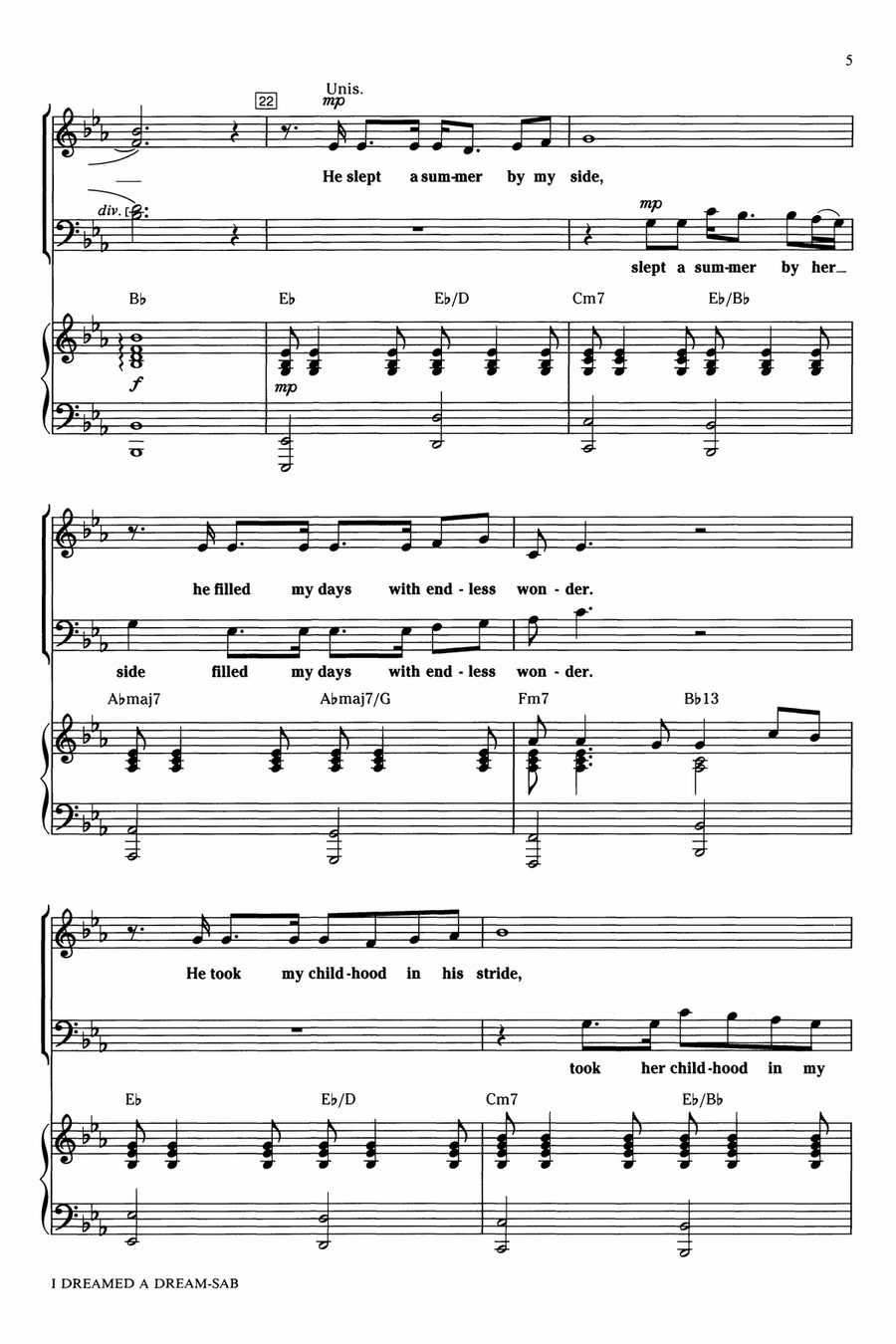 I Dreamed A Dream (from Les Miserables) (arr. Ed Lojeski) 3-Part scores gallery preview page 4