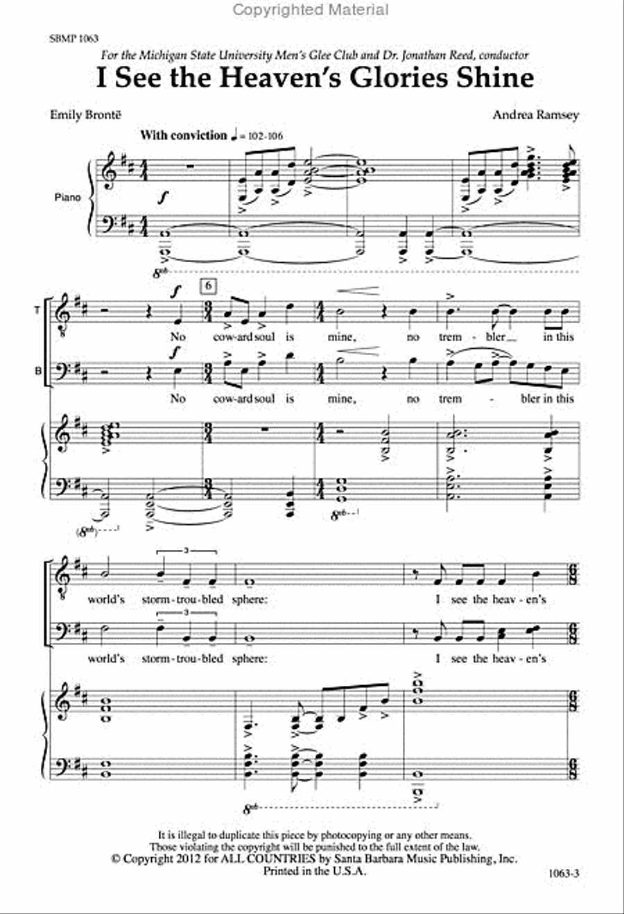 I See the Heaven's Glories Shine - TTBB Octavo TTBB scores gallery preview page 2