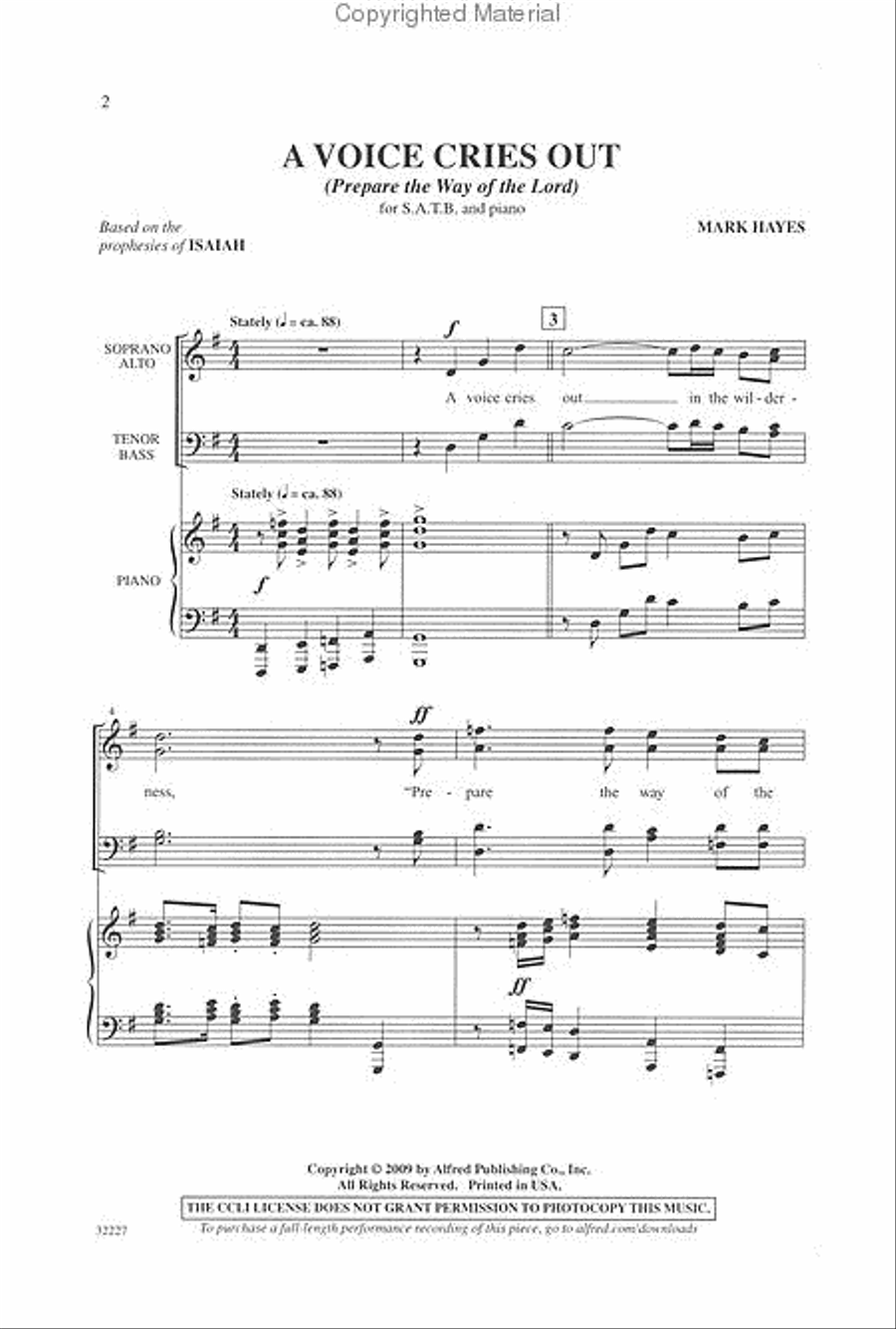 A Voice Cries Out 4-Part scores gallery preview page 2