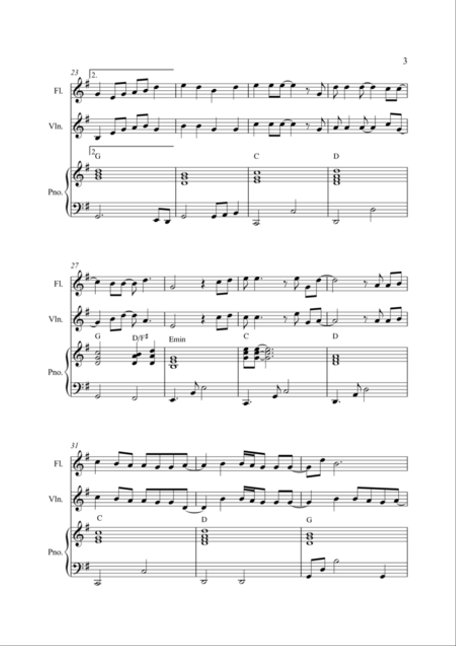 Wonderful Tonight Wonderful Tonight Flute scores gallery preview page 3