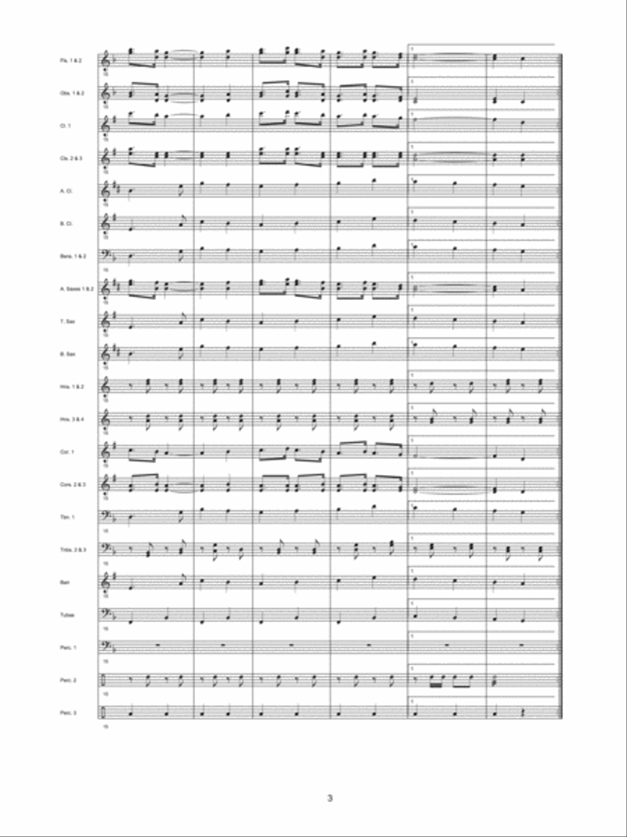 U.S.A. (Five Flags Suite) Concert Band scores gallery preview page 4