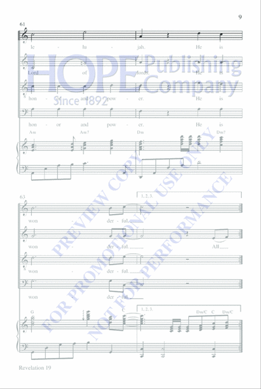 Revelation 19 Revelation 19 4-Part scores gallery preview page 9