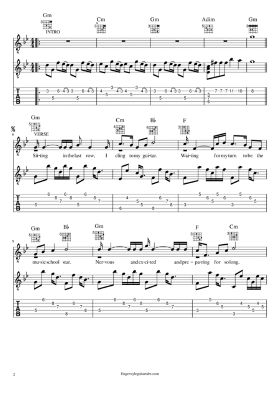 Music School Star Electric Guitar scores gallery preview page 2