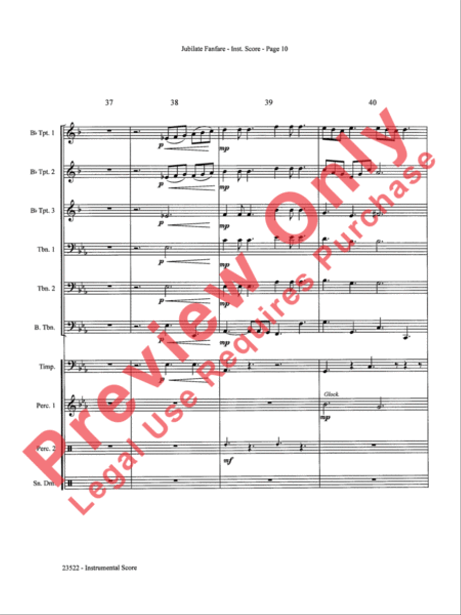 Jubilate Fanfare Choir scores gallery preview page 11