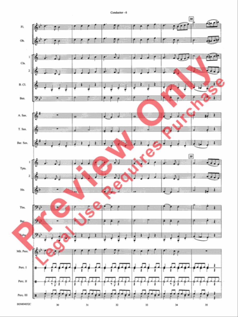Caribbean Christmas Concert Band scores gallery preview page 8