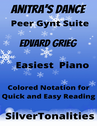 Anitra's Dance Peer Gynt Suite Beginner Piano Sheet Music with Colored Notation