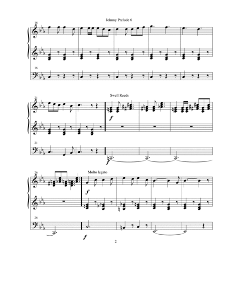 Organ Prelude # 6 When Johnny Comes Marching Home Organ Prelude # 6 When Johnny Comes Marching Home Organ Solo scores gallery preview page 2