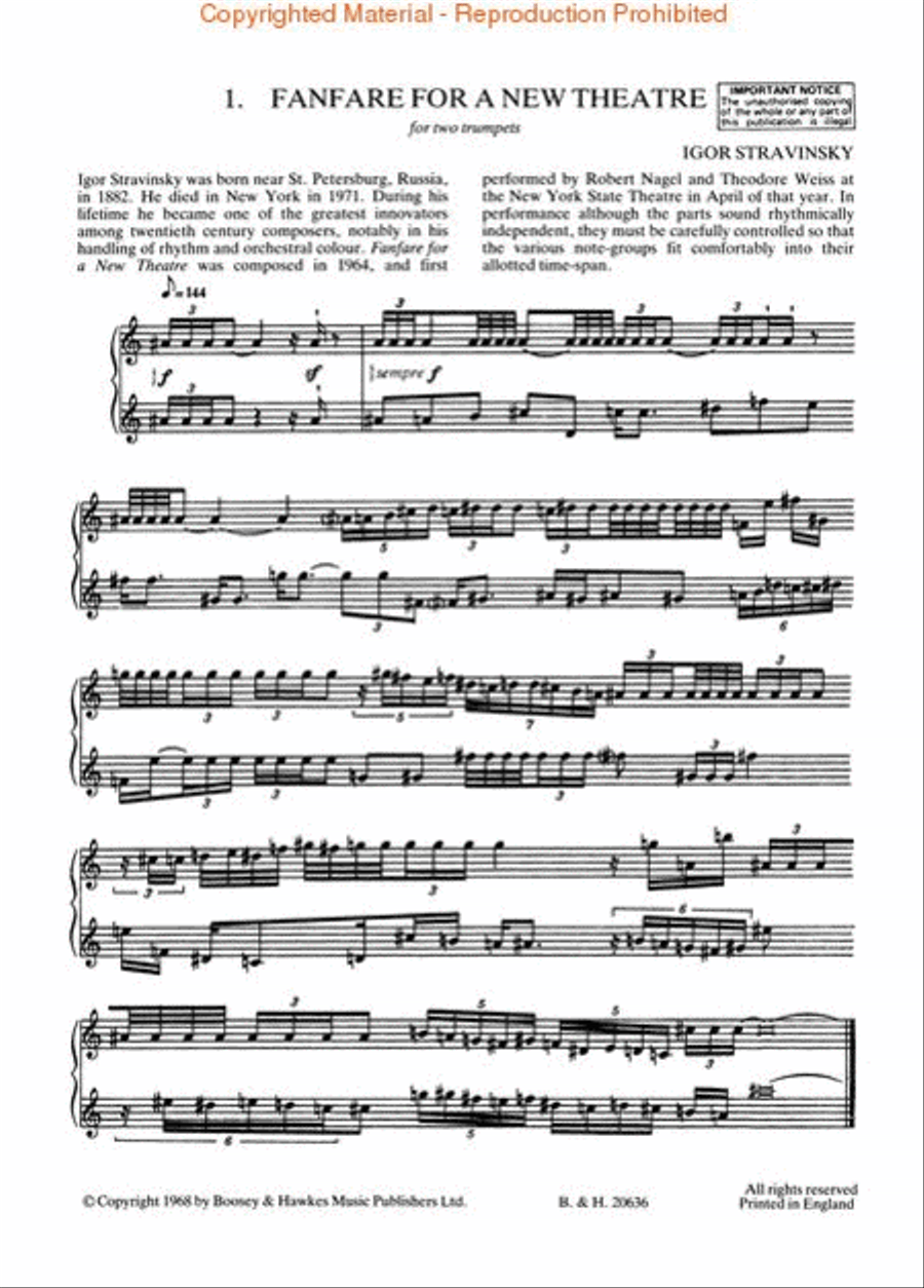 Contemporary Music for Trumpet Trumpet Solo scores gallery preview page 2
