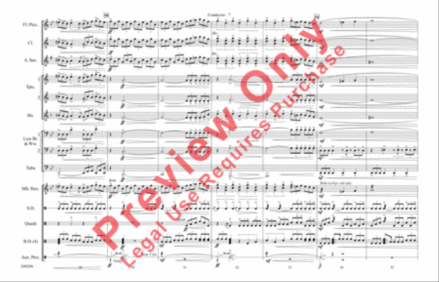 Halo Theme (from Halo Suite) Marching Band scores gallery preview page 8