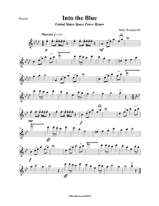 US SPACE FORCE HYMN (Into the Blue) PICCOLO PART