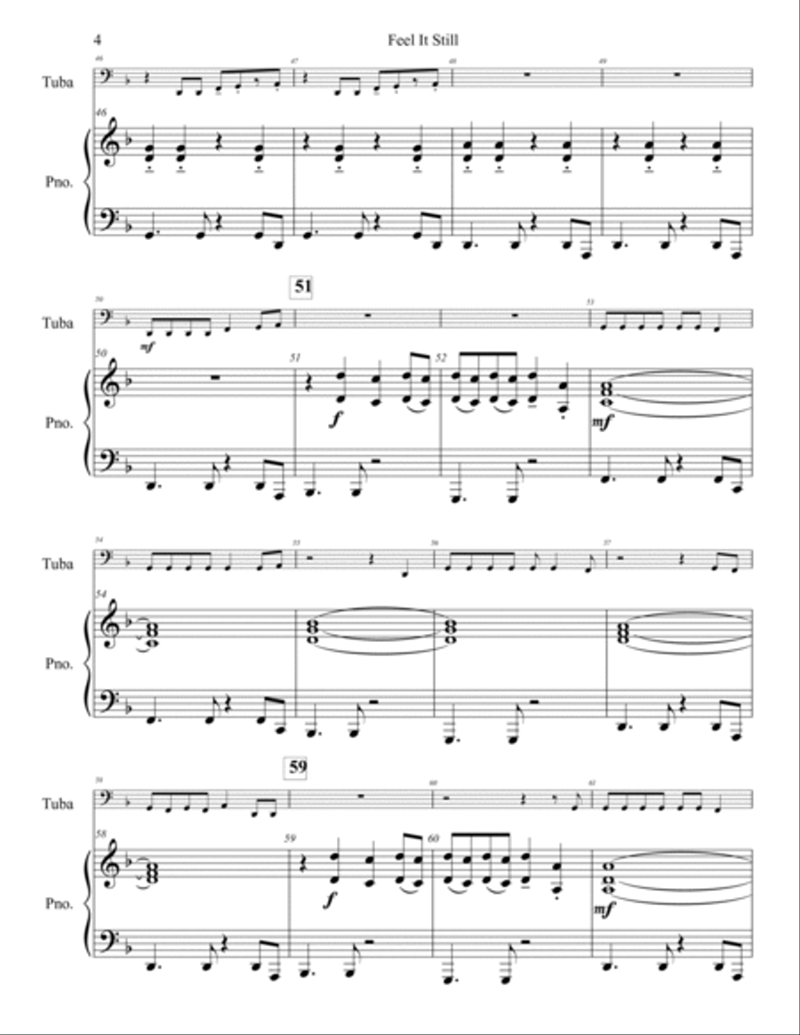Feel It Still Piano scores gallery preview page 5