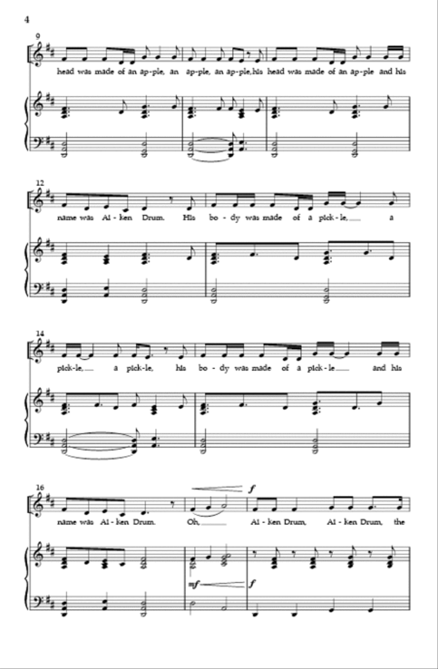 Aiken Drum Aiken Drum SA scores gallery preview page 3