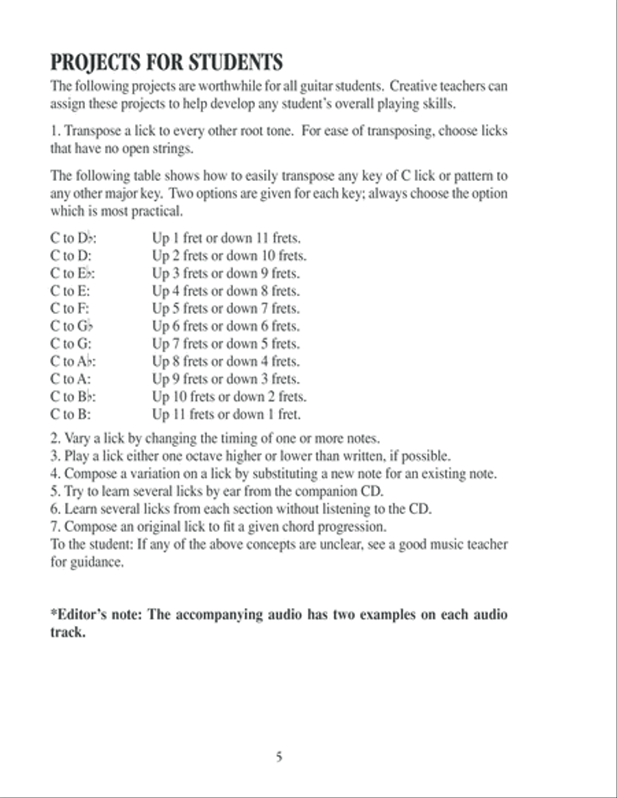 Famous Guitar Lines Made Easy - Large Print/Big Note Edition Electric Guitar scores gallery preview page 6