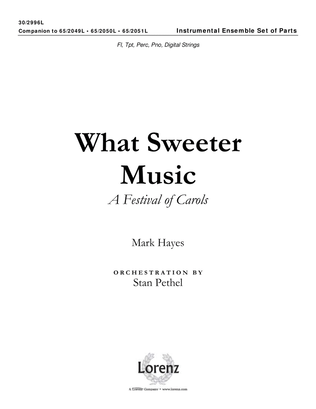 Book cover for What Sweeter Music - Set of Instrumental Ensemble Parts
