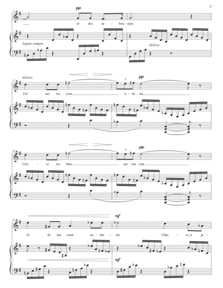 FAURÉ: En Sourdine, Op. 58 no. 2 (transposed to G major)