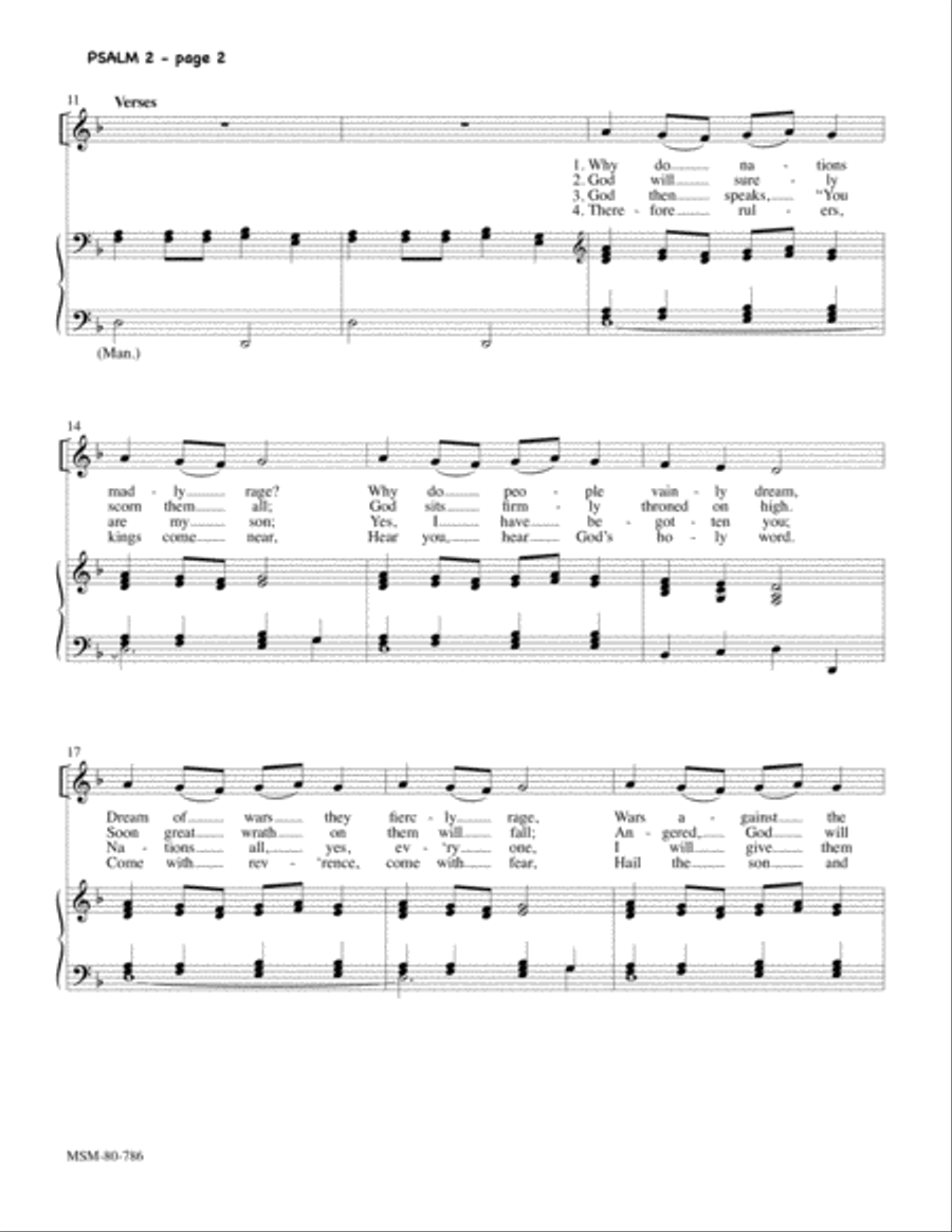Psalm 2 4-Part scores gallery preview page 2