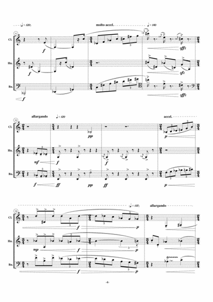 "Trio - for Clarinet, Bassoon and Horn" - [Score & Parts] image number null