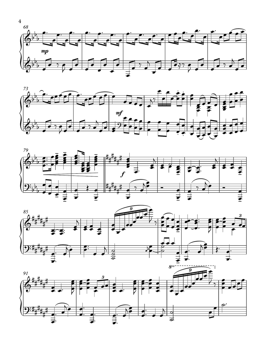 All Hail the Power of Jesus' Name (Diadem) - Solo Piano Piano Solo scores gallery preview page 5