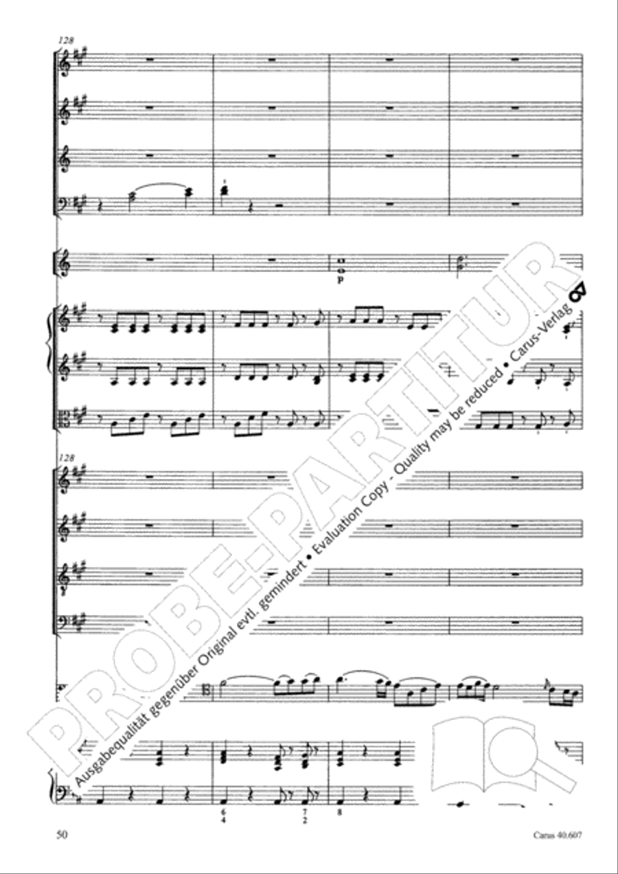 Mass in time of war (Missa in tempore belli) 4-Part scores gallery preview page 61