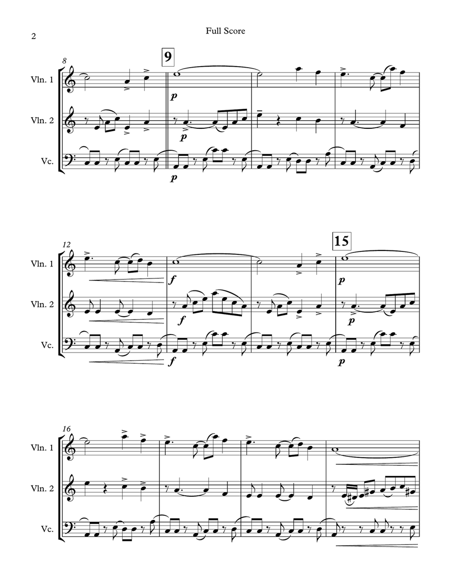 Siboney String Trio scores gallery preview page 2