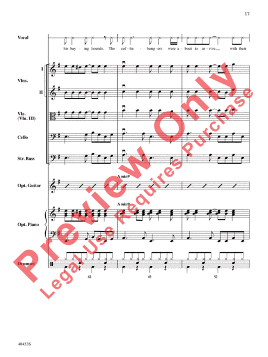 Monster Mash String Orchestra scores gallery preview page 18