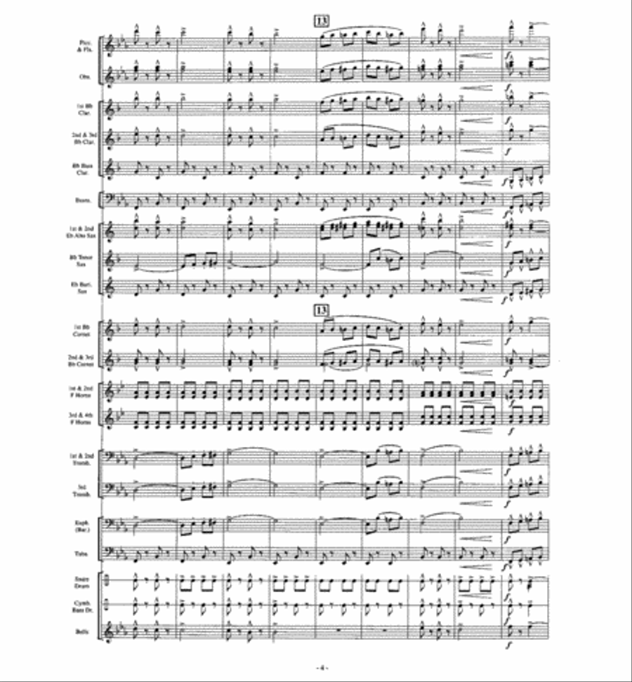 The Big Cage The Big Cage Concert Band scores gallery preview page 3