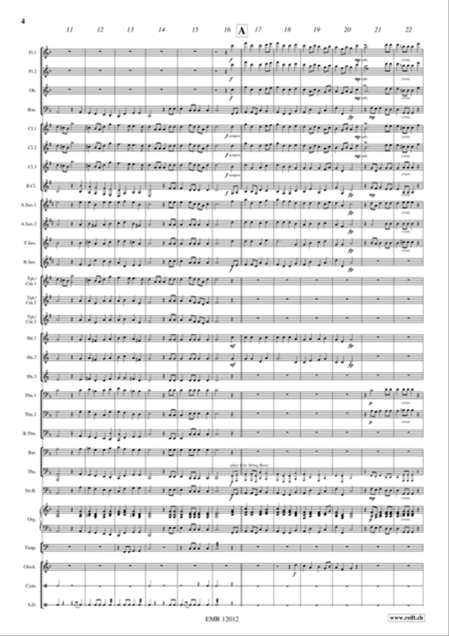 La Rejouissance Concert Band scores gallery preview page 4