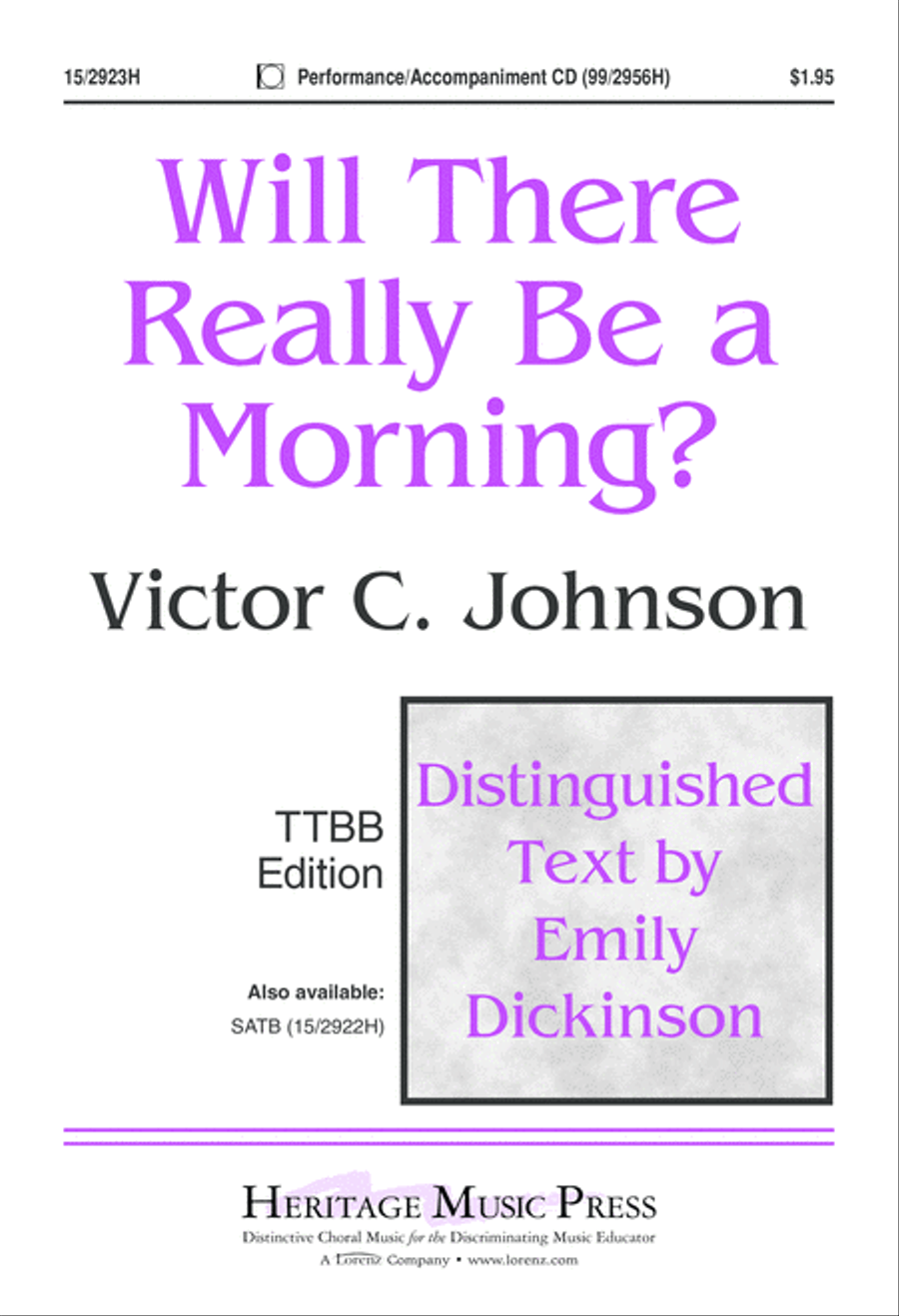 Will There Really Be a Morning? TTBB scores gallery preview page 2