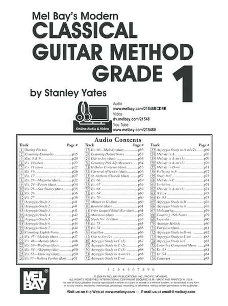 Modern Classical Guitar Method Grade 1 image number null