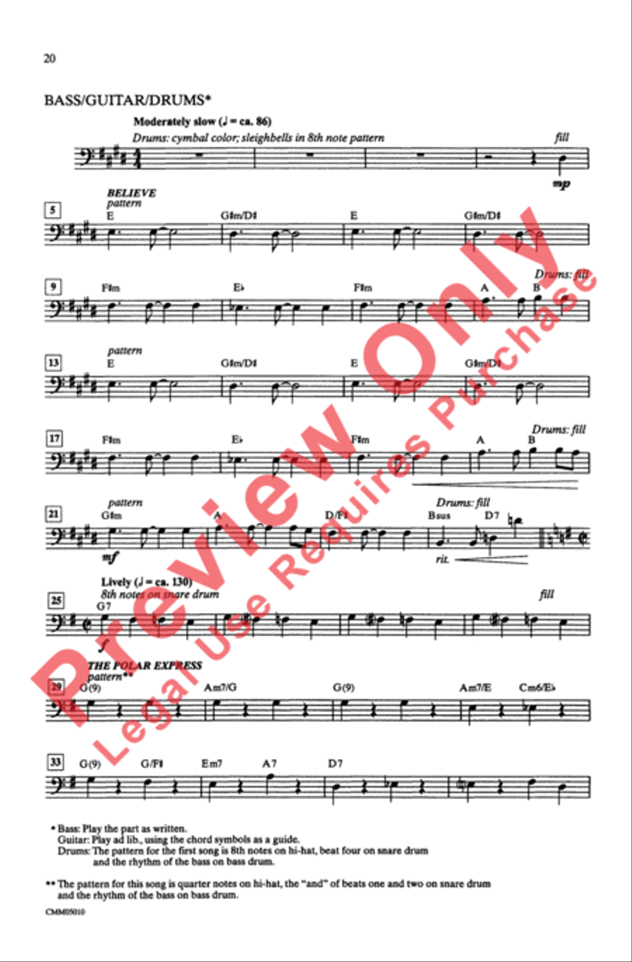 The Polar Express: A Choral Medley 3-Part scores gallery preview page 20
