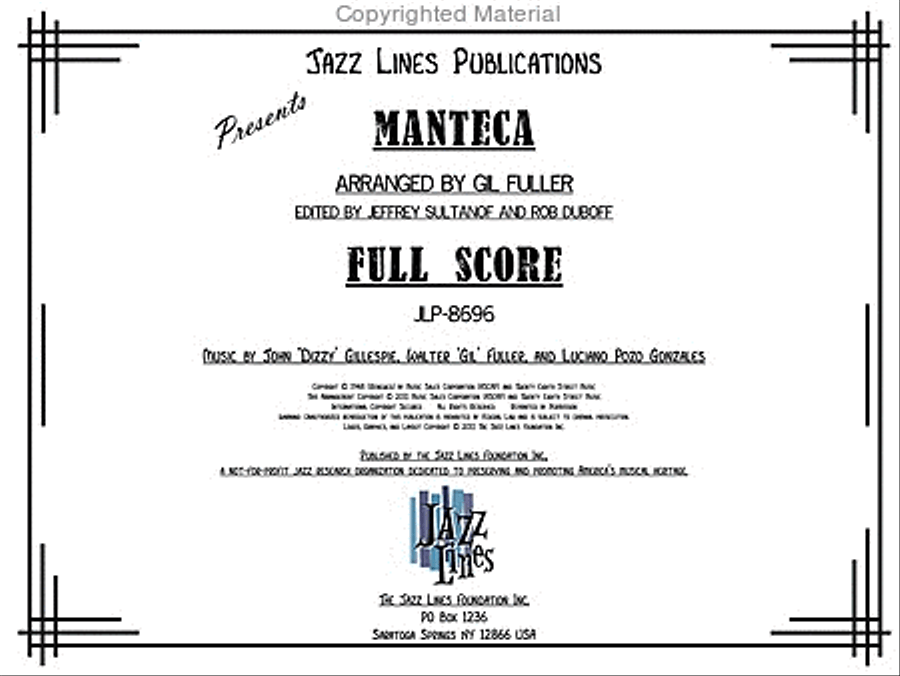 Manteca Manteca Big Band scores gallery preview page 2