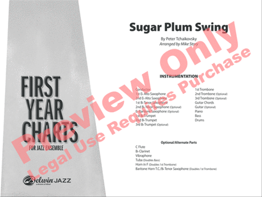 Sugar Plum Swing Jazz Ensemble scores gallery preview page 2