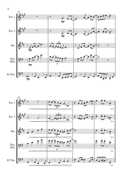 Have Yourself A Merry Little Christmas from MEET ME IN ST. LOUIS by Colbie Caillat Brass Quartet - Digital Sheet Music