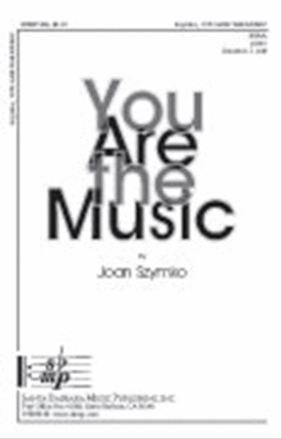 You Are the Music - SSAA Octavo SSAA scores gallery preview page 1