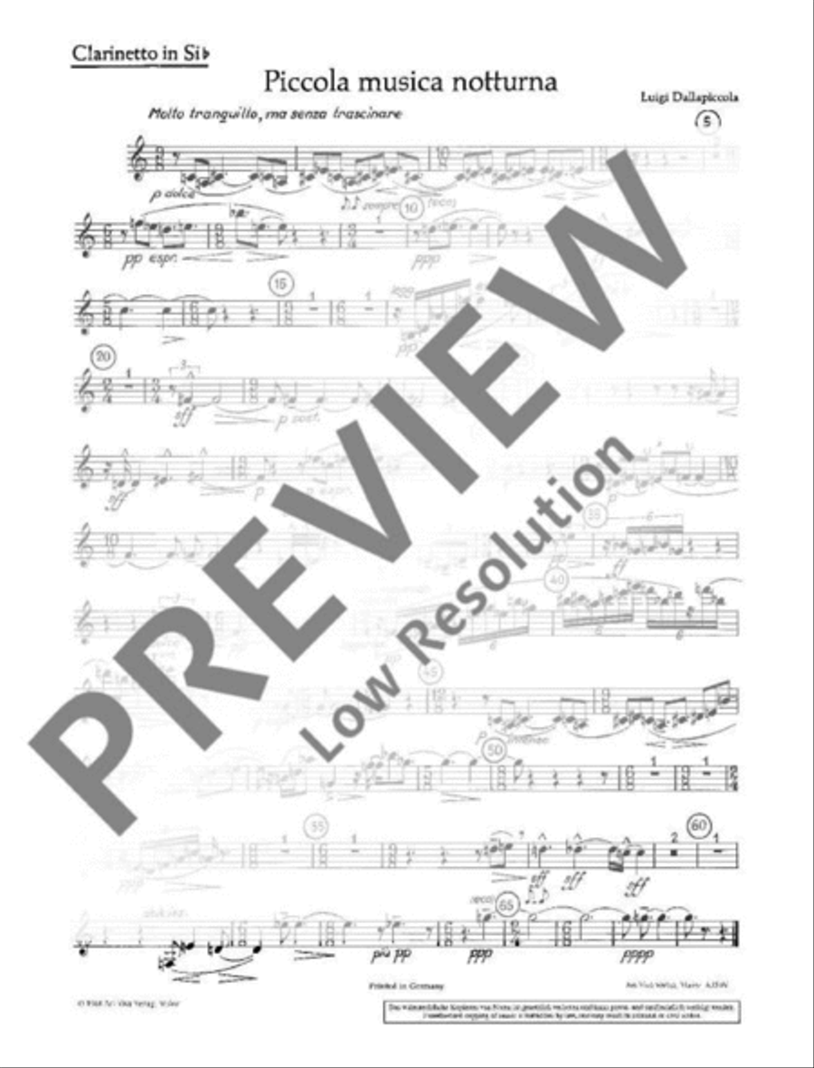 Piccola musica notturna Chamber Orchestra scores gallery preview page 9