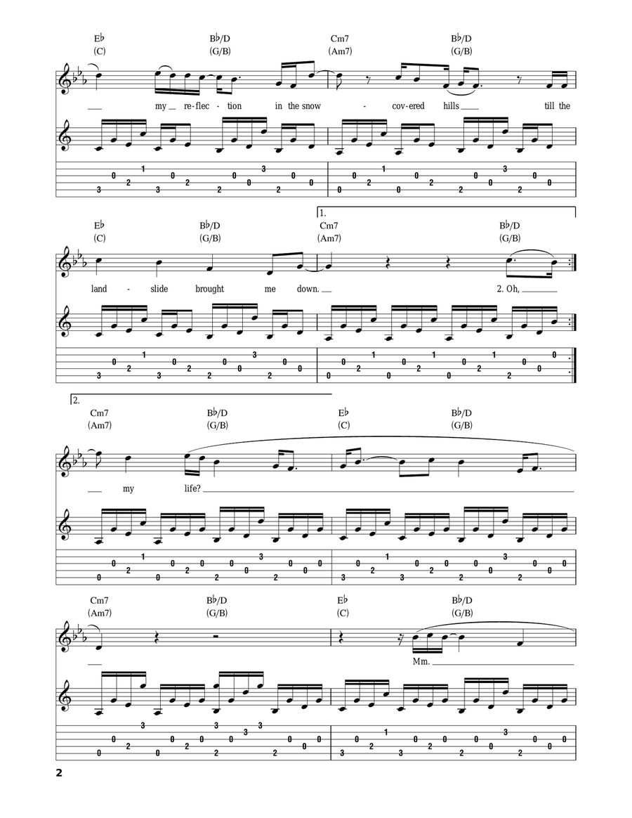 Landslide Acoustic Guitar scores gallery preview page 2