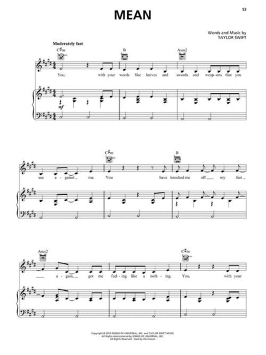 <br>Sheet music extract
