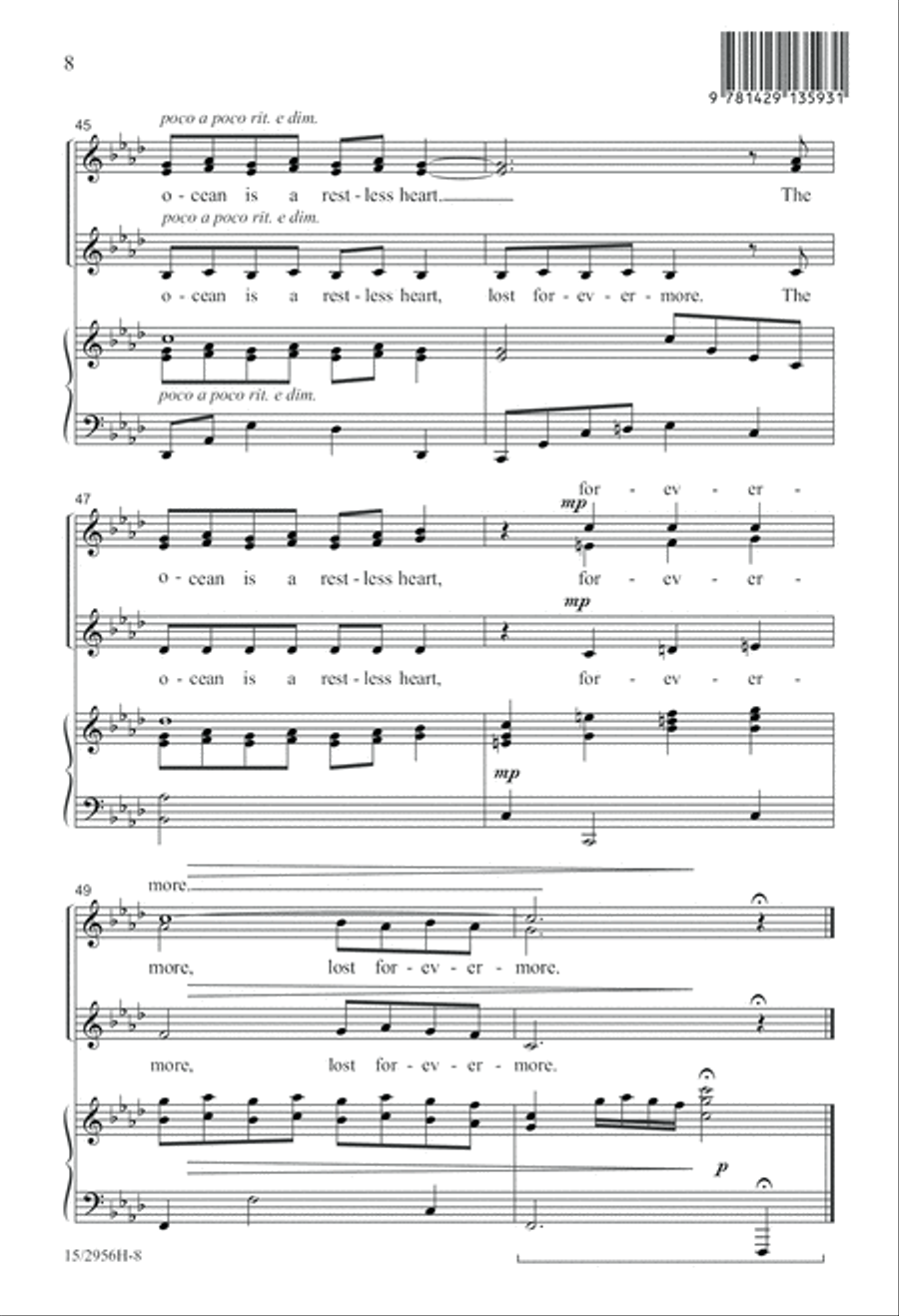 The Ocean is a Restless Heart SSA scores gallery preview page 9