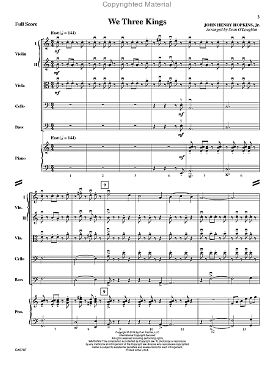 We Three Kings Orchestra scores gallery preview page 2