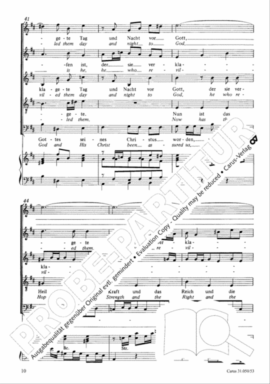 Now has the hope and the strength (Nun ist das Heil und die Kraft) 4-Part scores gallery preview page 11