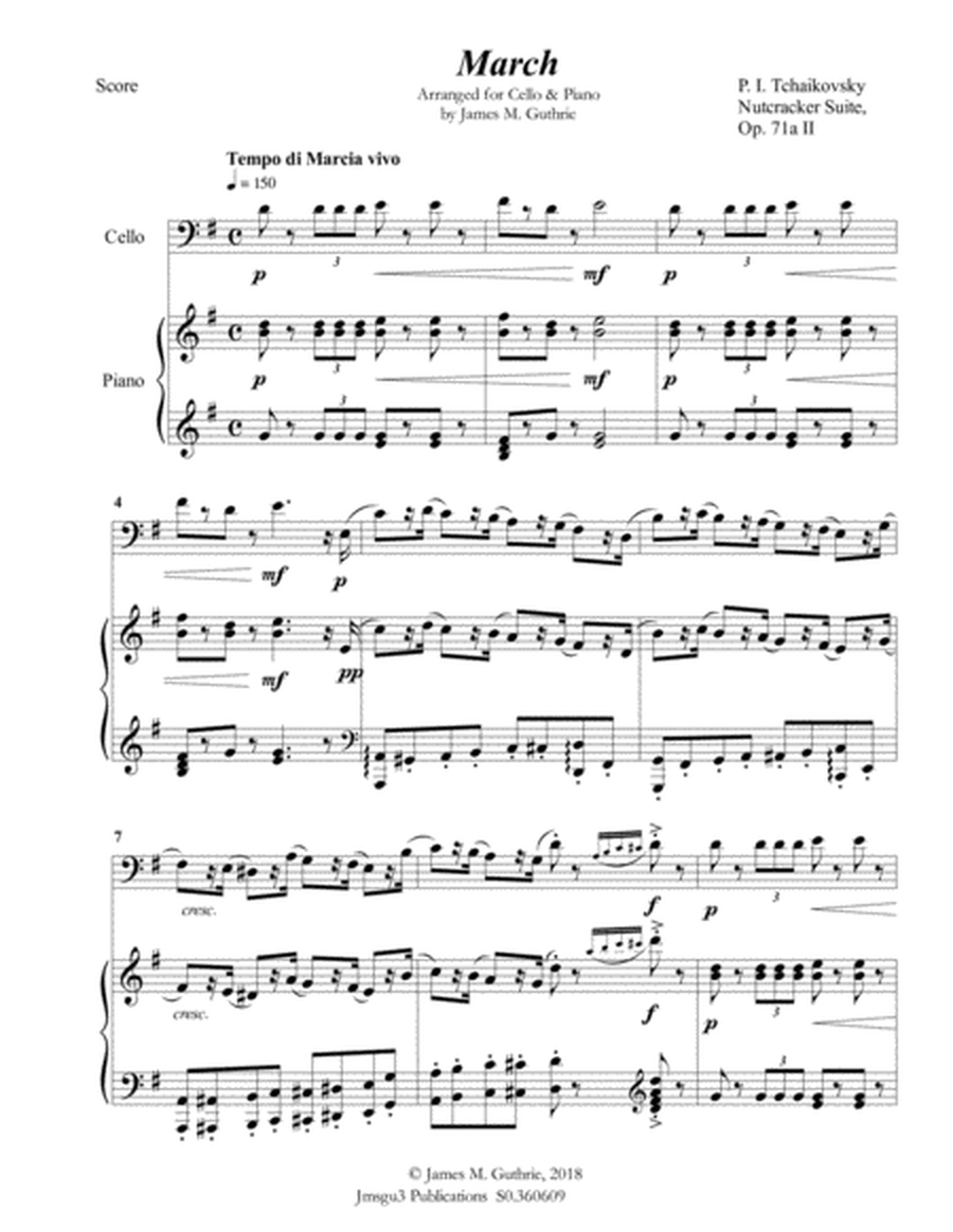 Tchaikovsky: March from Nutcracker Suite for Cello & Piano image number null