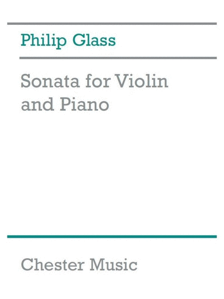 Glass - Sonata For Violin/Piano
