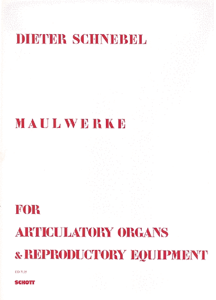 Maulwerke Organ/electronics