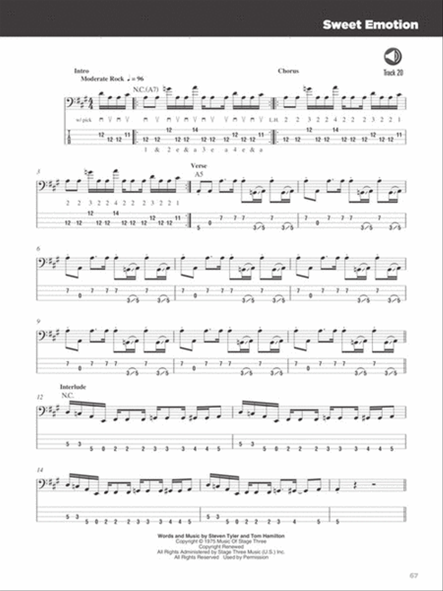 25 Great Bass Lines 25 Great Bass Lines Guitar Tablature scores gallery preview page 8