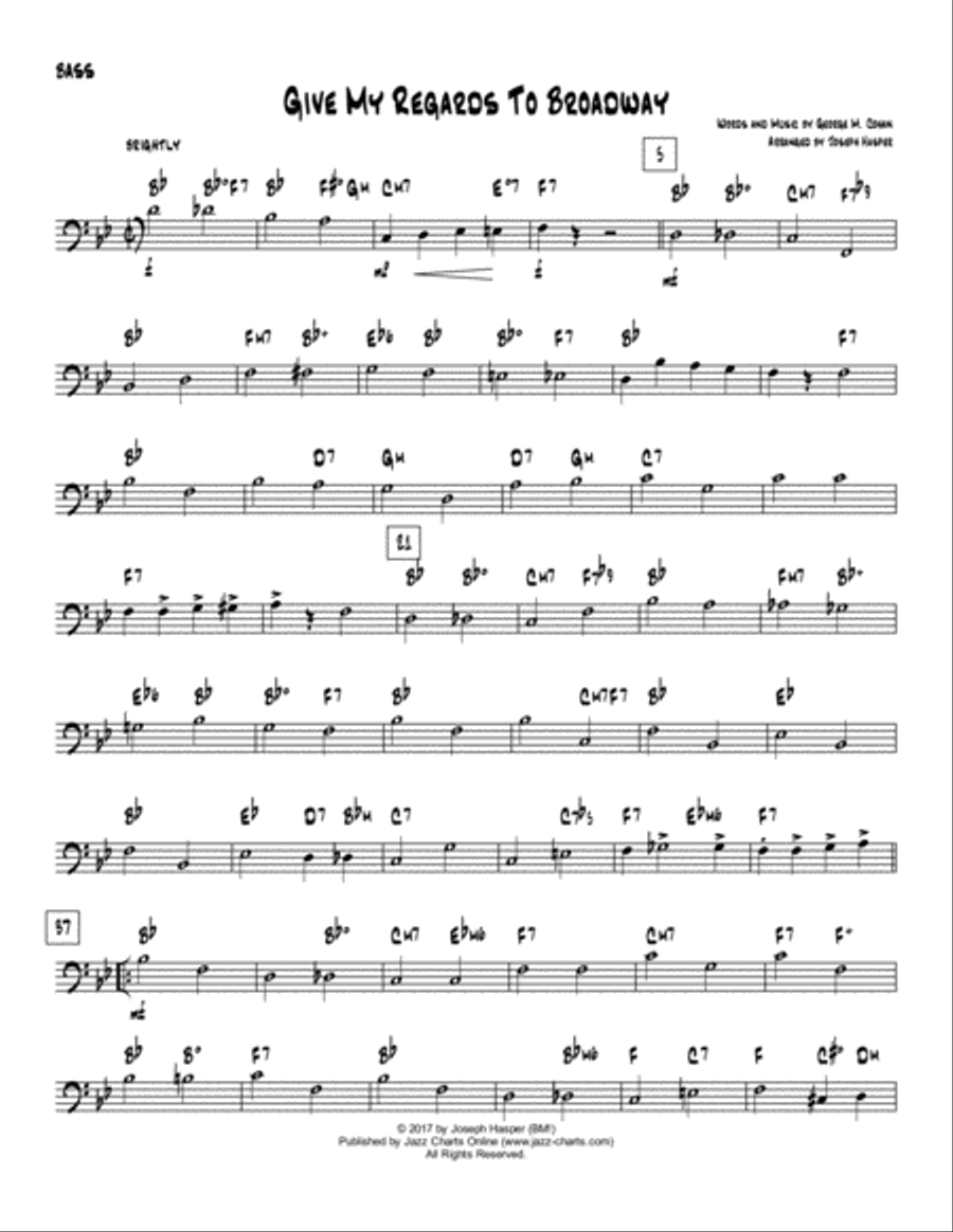 Give My Regards To Broadway (Jazz Combo) Jazz Ensemble scores gallery preview page 6