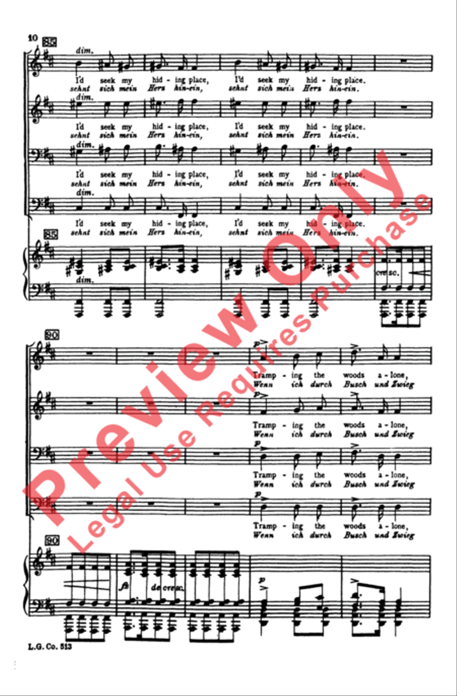 Widerspruch Men's Choir scores gallery preview page 9