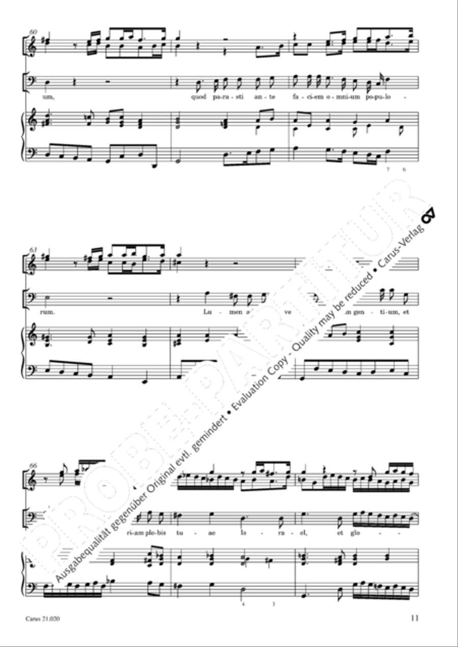 In festo purificationis Choir scores gallery preview page 12