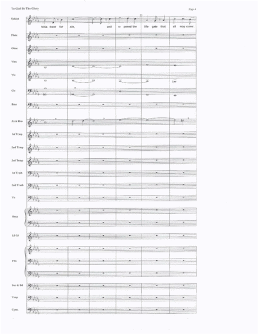 To God be the Glory To God be the Glory Percussion Ensemble scores gallery preview page 4