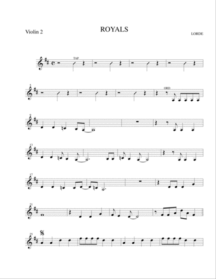 Royals Royals String Trio scores gallery preview page 4